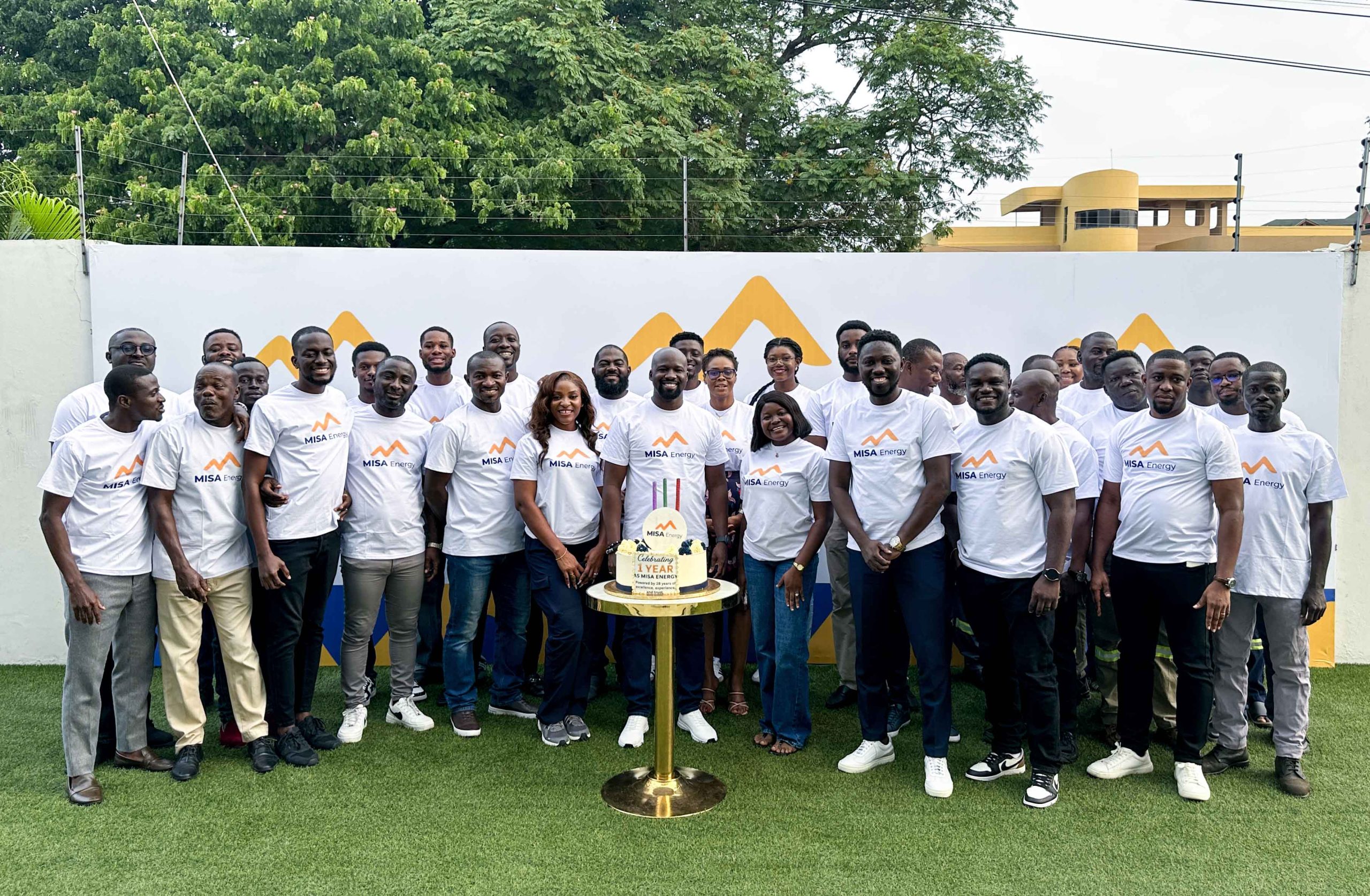 MISA staff celebrating one year of rebranding